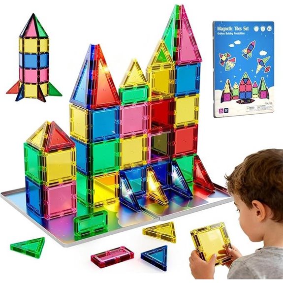 Magnetic STEM Building Tiles Set for Kids