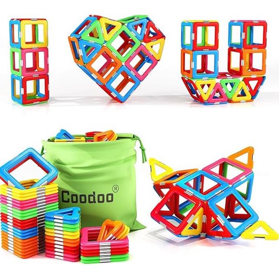 Coodoo Magnetic Blocks STEM Toy Set for Kids