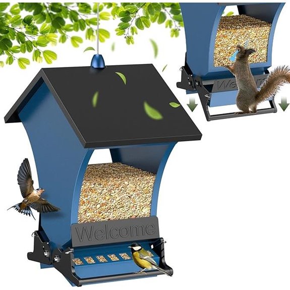 Wildpark Squirrel-Proof Bird Feeders 5LB Metal Hanging