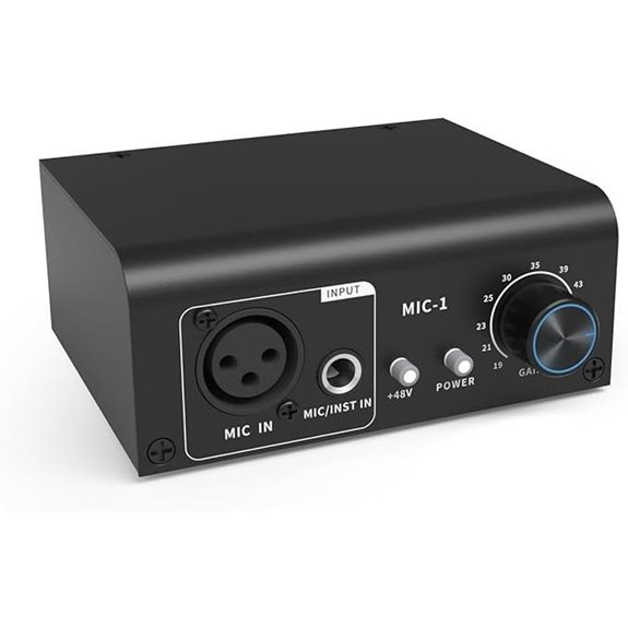 XTUGA XIC1 Microphone Preamp with Phantom Power