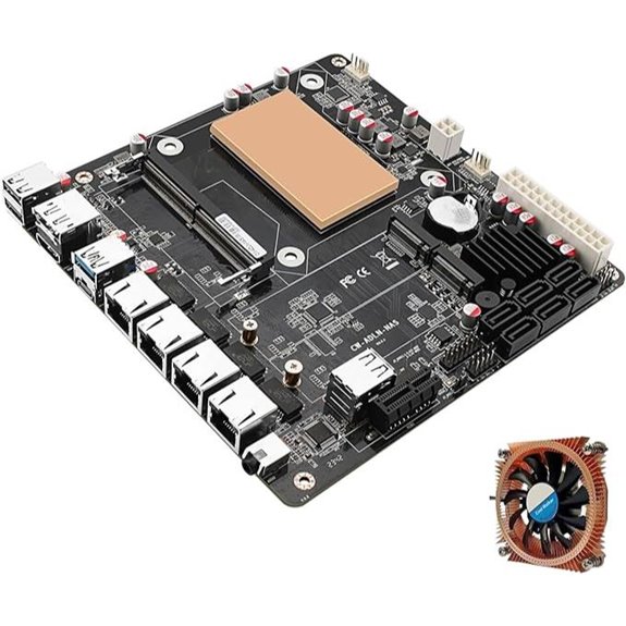 6-Bay NAS Mini-ITX Motherboard with Quad-Core Processor