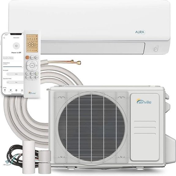 Senville Aura Mini Split Heat Pump 24,000 BTU