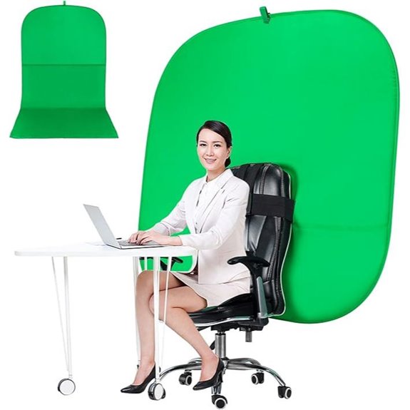 Portable Green Screen Chair with Stand