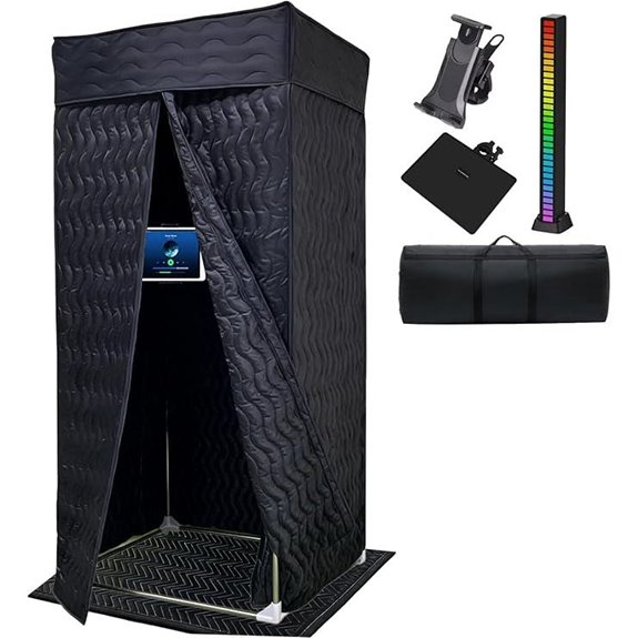 Portable Vocal Booth with Accessories
