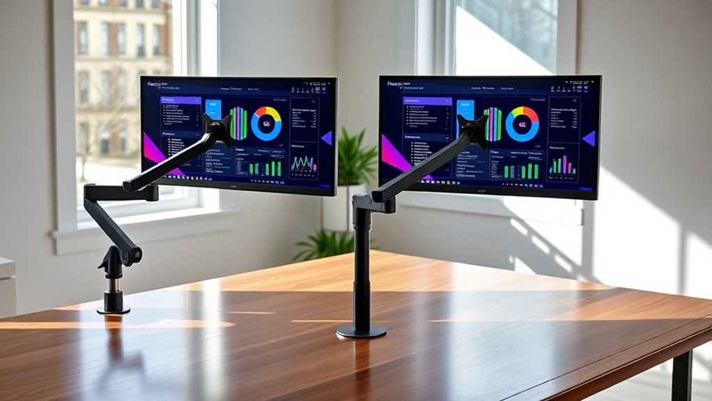 monitor arm compatibility adjustability