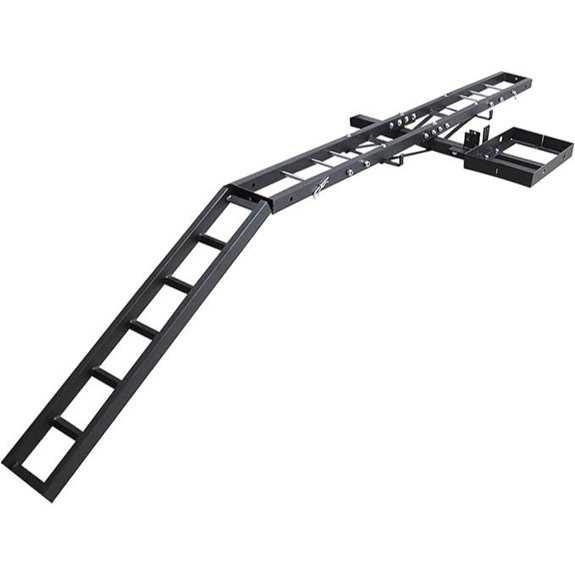 Rockland Motorcycle Hitch Carrier with Ramp & Gas Holder