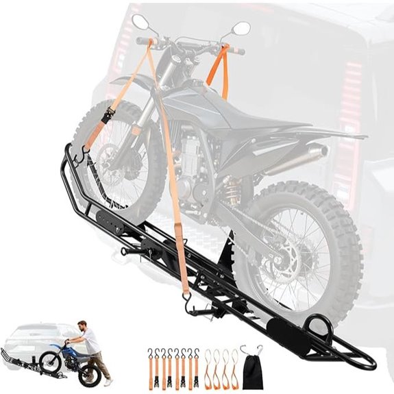 VEVOR Motorcycle Carrier with Hitch Mount and Lock