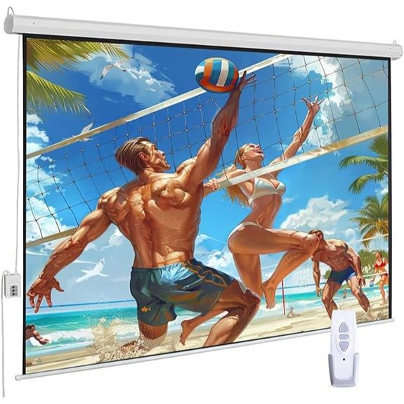 Motorized 120 Indoor/Outdoor Projector Screen
