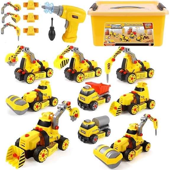 Electric Drill Construction Toy Set (9 in 3)