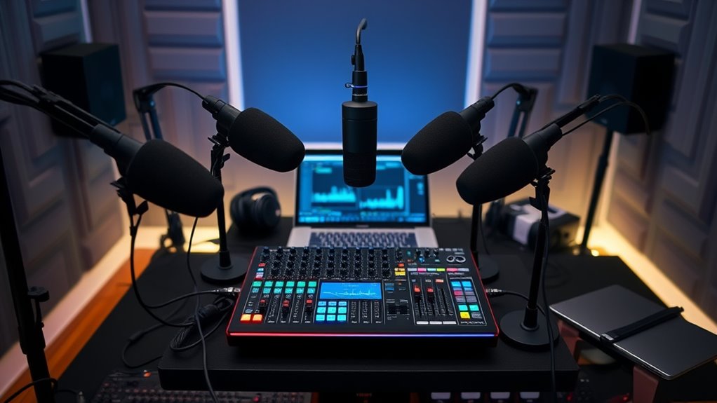 multi host podcast mixer considerations