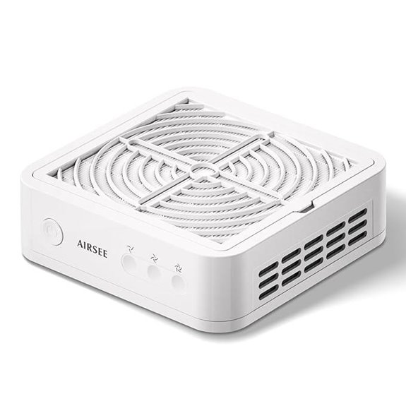 AIRSEE Nail Dust Collector for Salon & Home