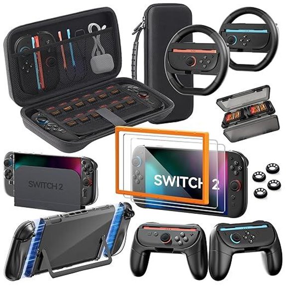 Nintendo Switch 2 Accessories Bundle (16-in-1 Set)
