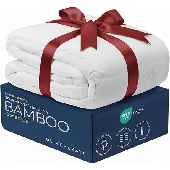 Olive + Crate Bamboo Viscose Queen Comforter
