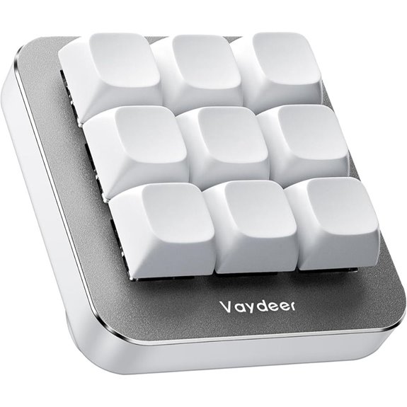 Vaydeer One-Handed Mechanical Keyboard with Programmable Keys