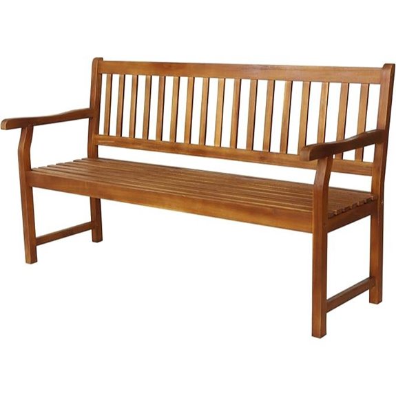 Jonathan Y Laurel 3-Seat Outdoor Garden Bench