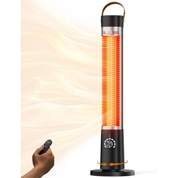 Outdoor Infrared Patio Heater with Remote