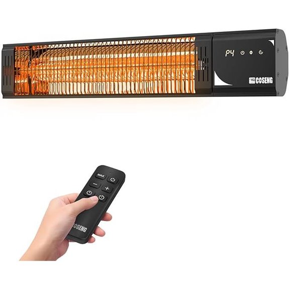 Outdoor Infrared Patio Heater with Touchscreen Control
