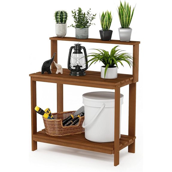Furinno Tioman Outdoor Patio Potting Bench