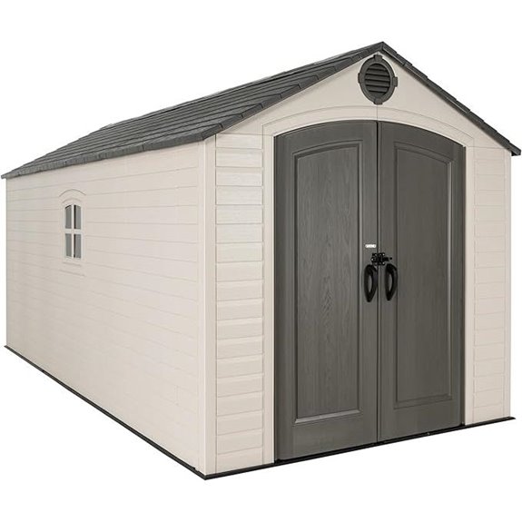 Lifetime 8x15 ft Outdoor Resin Storage Shed