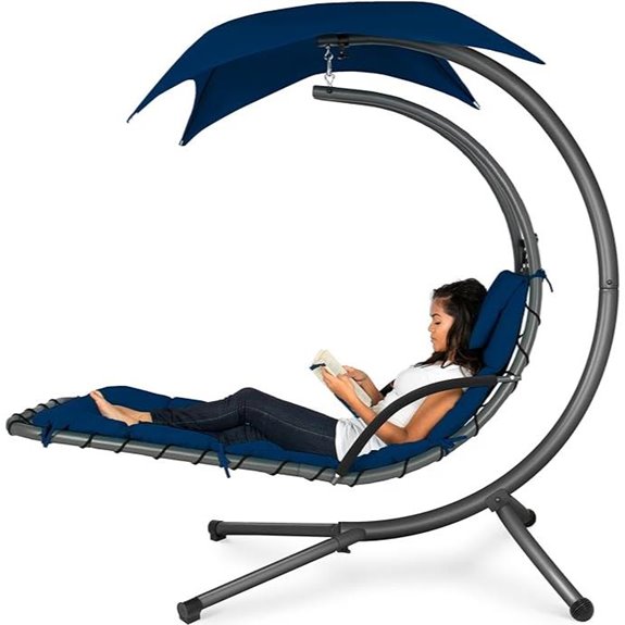 Best Choice Outdoor Curved Steel Lounge Chair Swing