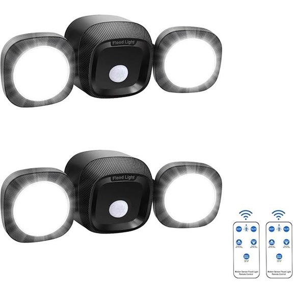 Wireless Motion Sensor Outdoor LED Lights (2 Pack)