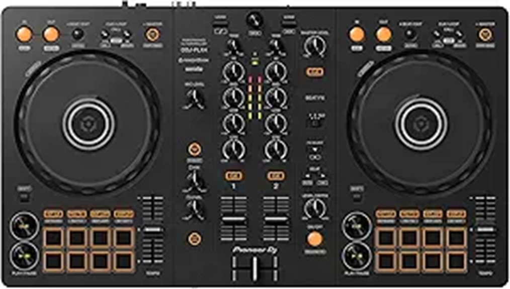 Pioneer DJ DDJ-FLX4 2-deck Rekordbox and Serato DJ Controller - Graphite