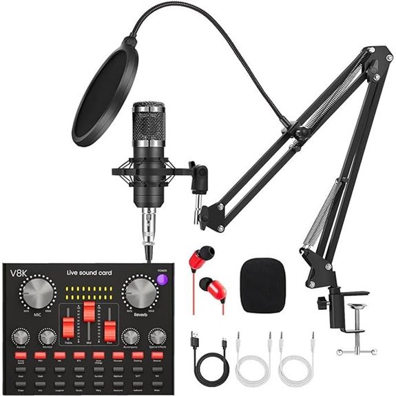 Podcasting Kit with Mixer and Voice Converter