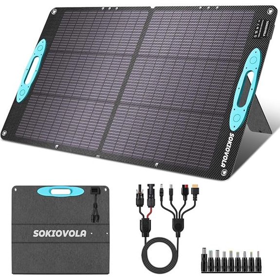 100W Foldable Solar Panel for Power Stations