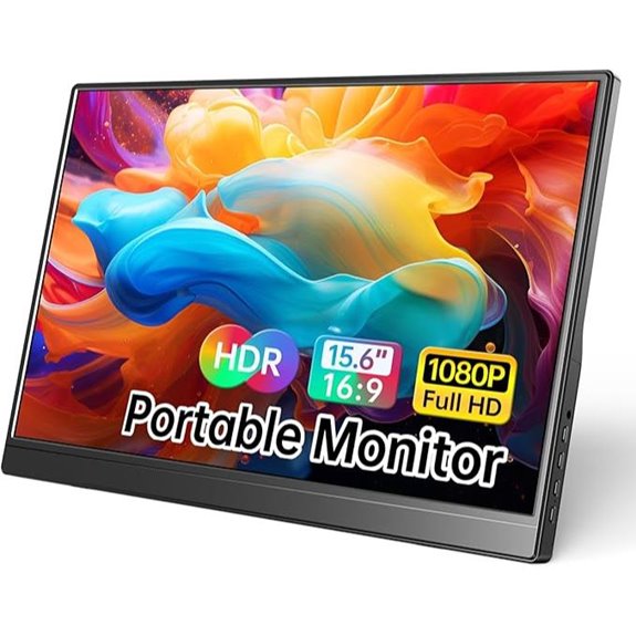 15.6 Portable 1080P USB-C HDMI Monitor with Kickstand