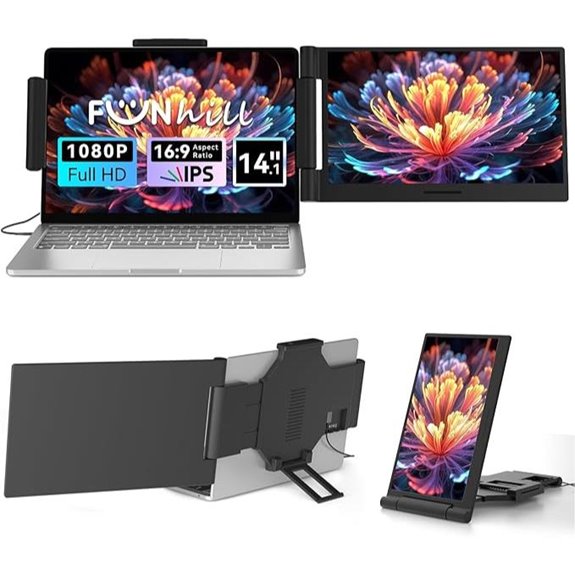 Portable 14-Inch 1080P Dual Monitor Extender