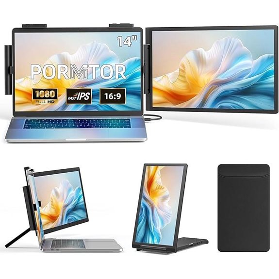 Laptop Screen Extender 14 FHD IPS Portable Monitor