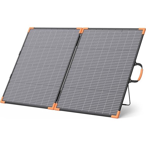 200W Bifacial Portable Solar Panel with Kickstands