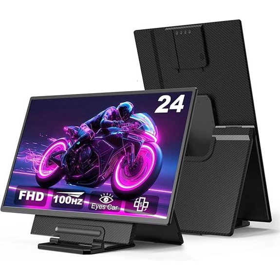 24-Inch Portable 1080P FHD Monitor with Stand