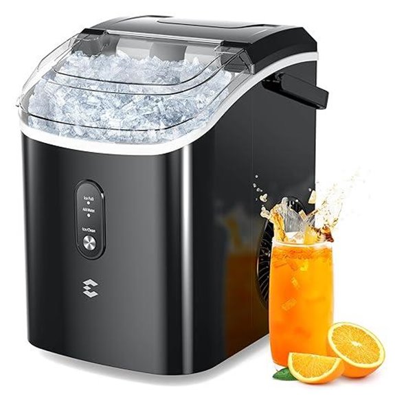 Nugget Ice Maker Countertop 33LBS/24H Portable