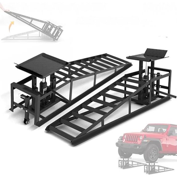 Hydraulic Car Ramps with Wheels 5T Portable Lift