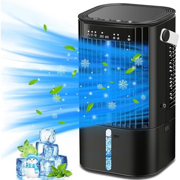 Upgraded Portable Air Conditioner with Mist and Night Light