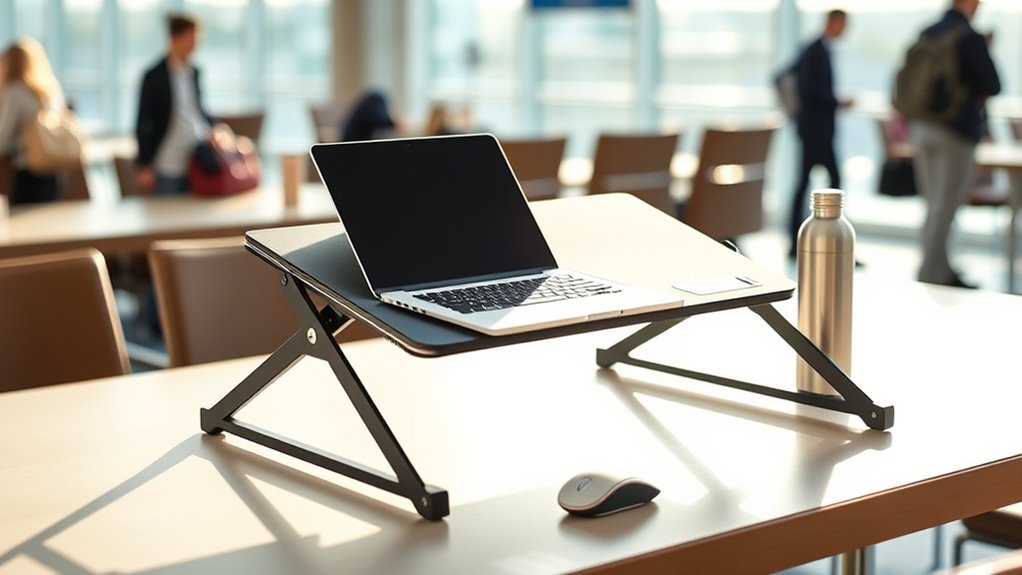 portable adjustable travel desk