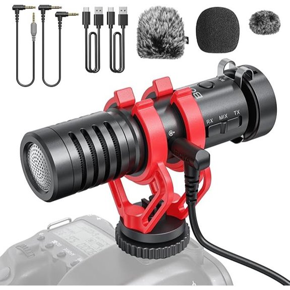 BOYA MM1W Shotgun Microphone for Cameras and Phones