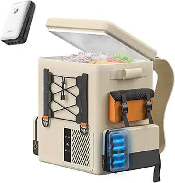 LiTHELi 20L Portable Car Fridge & Cooler with Batteries