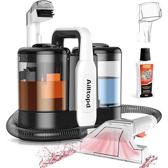 Portable Upholstery & Carpet Spot Cleaner with Brushes