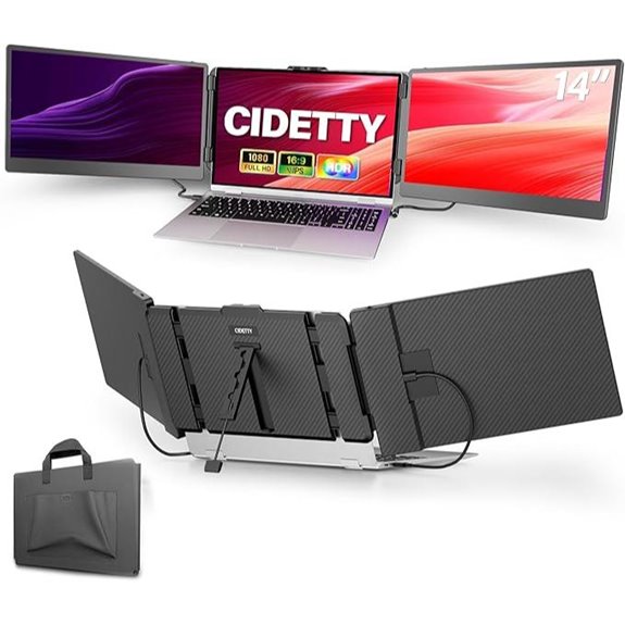 Portable 14 FHD Dual/Triple Monitor for Laptop