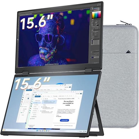 VisionOwl 15.6 Portable FHD Monitor with HDMI & VESA