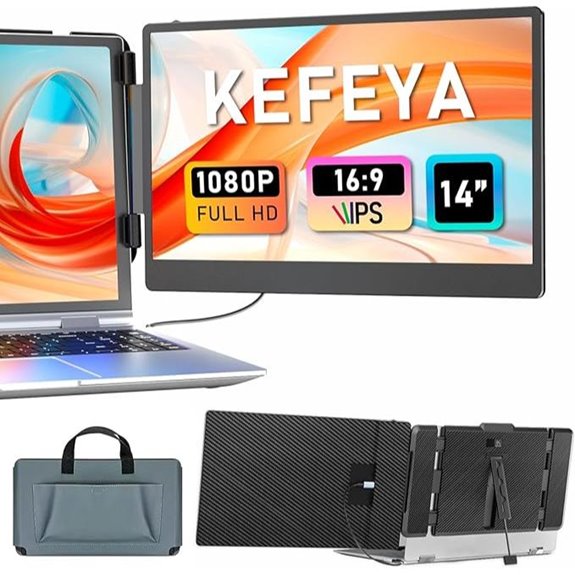 KEFEYA 14 Portable FHD Laptop Monitor with USB-C
