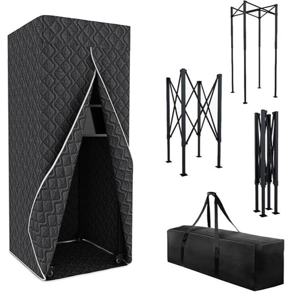 Portable Foldable Vocal Booth with Travel Bag