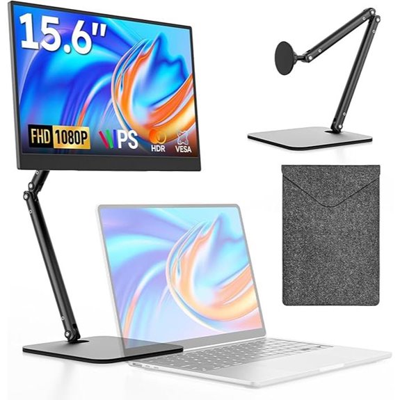 15.6 Portable FHD IPS Monitor with Stand and Case