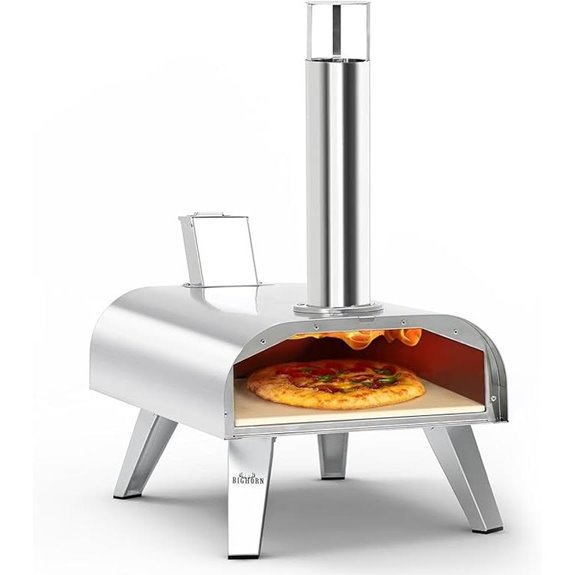 BIG HORN OUTDOORS 12 Multi-Fuel Portable Pizza Oven