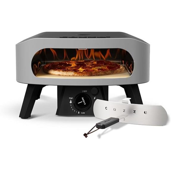 13 Portable Outdoor Pizza Oven with Thermometer