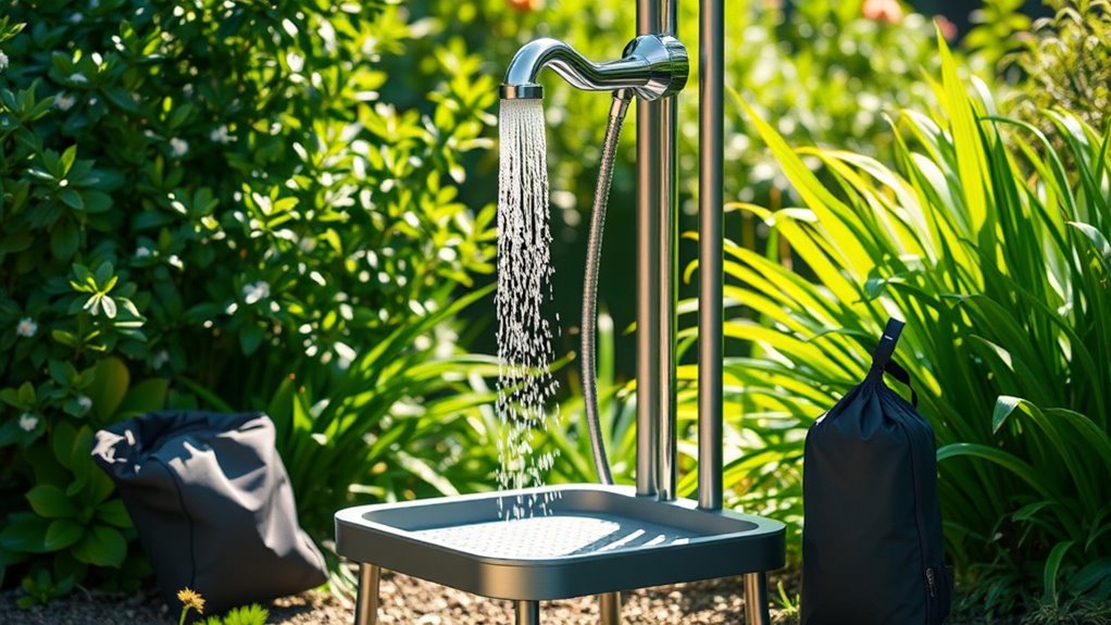 portable outdoor shower considerations