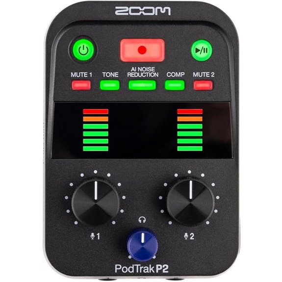 PodTrak P2 Podcast Recorder with Mic Inputs
