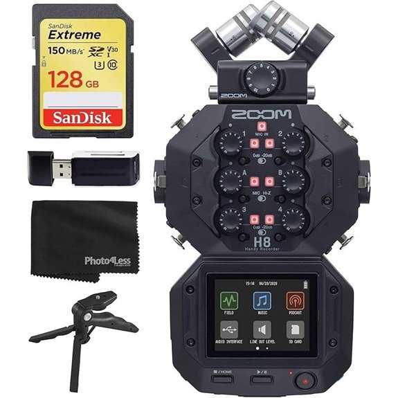 Zoom H8 Portable Recorder with Accessories Bundle
